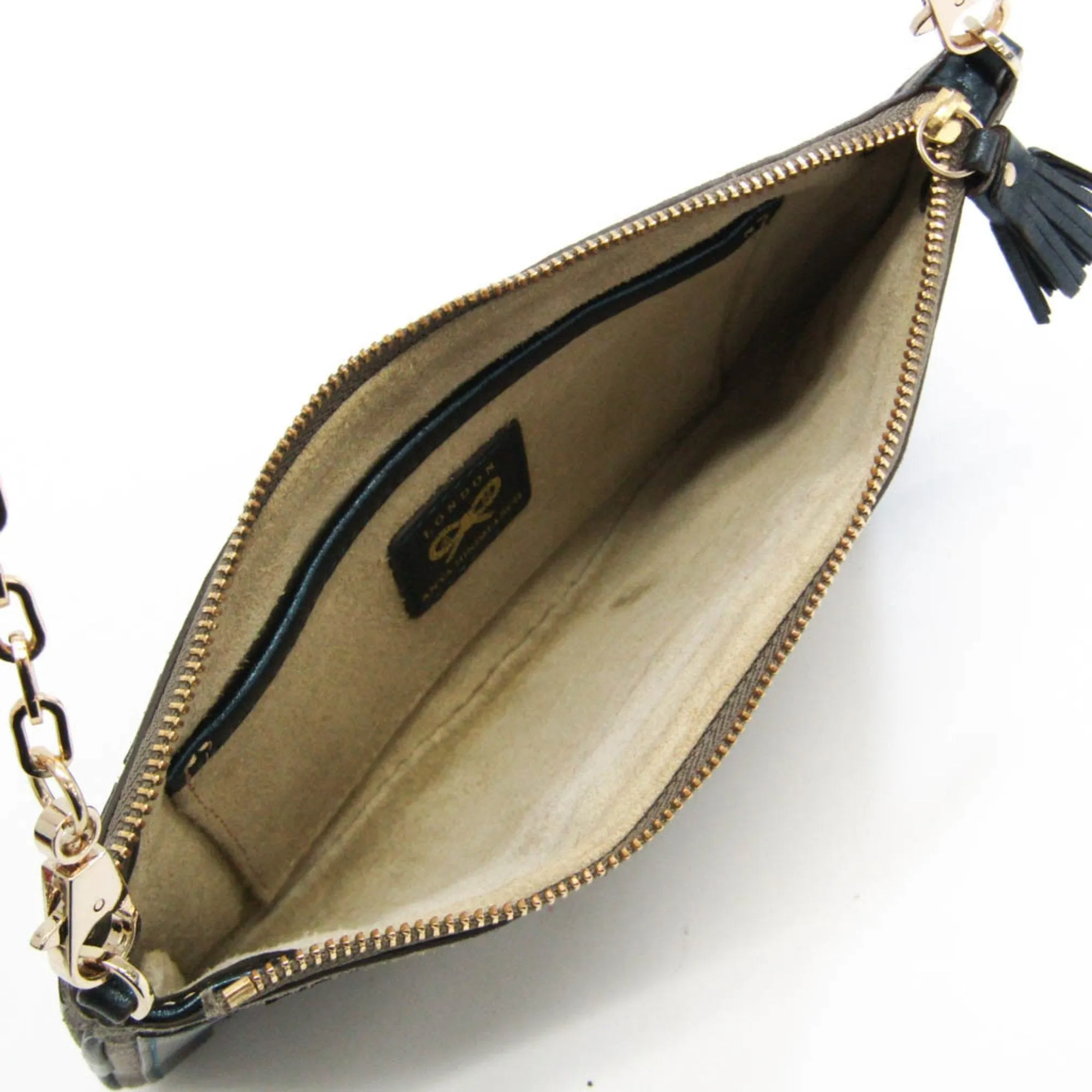 Anya Hindmarch Leather Clutch Bag (Pre-Owned)