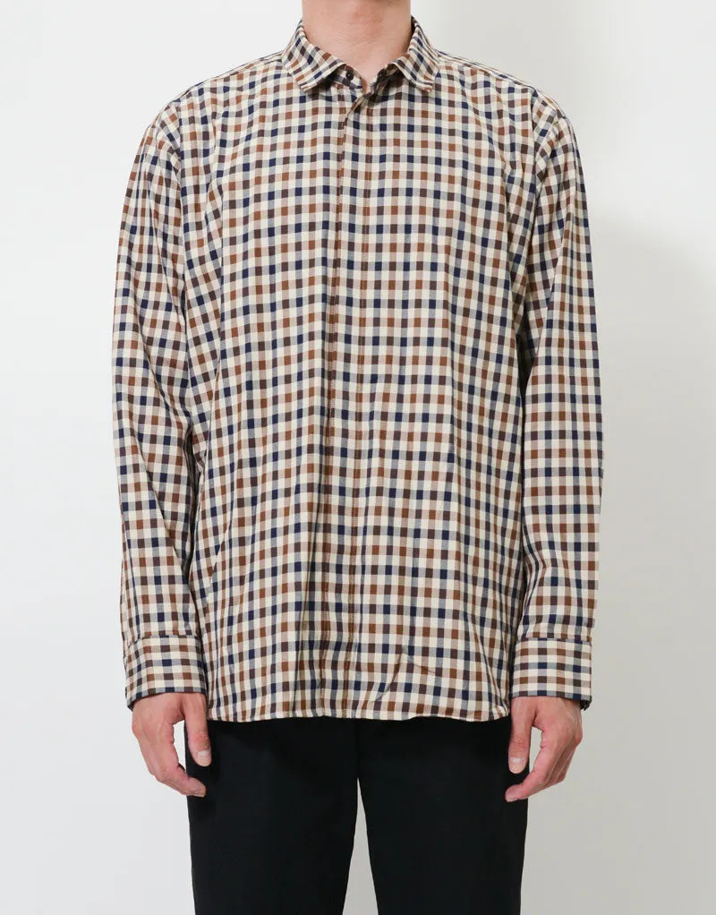 Aquascutum ?? master-piece Club Check Shirt No.828007AQ2