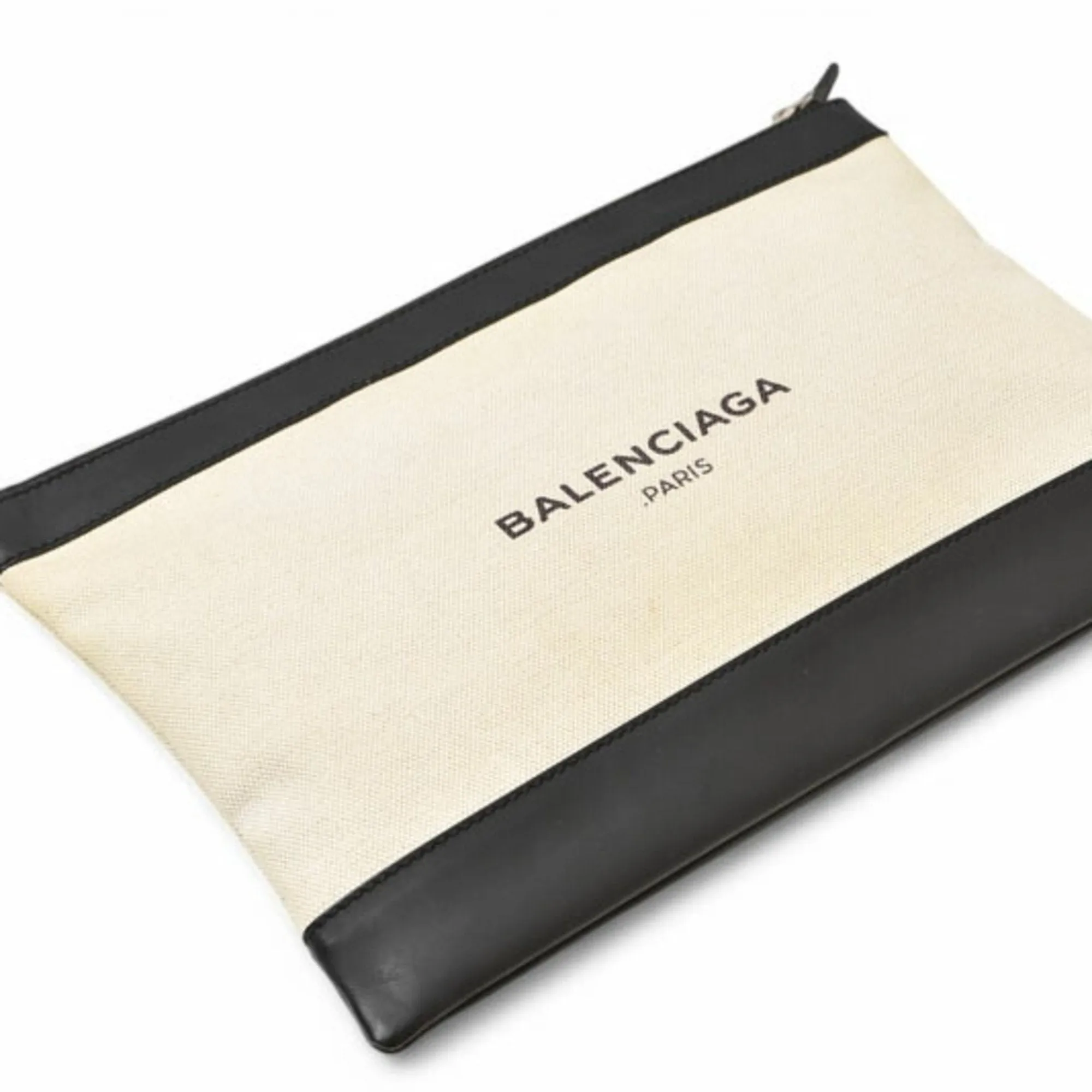 Balenciaga Canvas Clutch Bag Pouch (Pre-Owned)