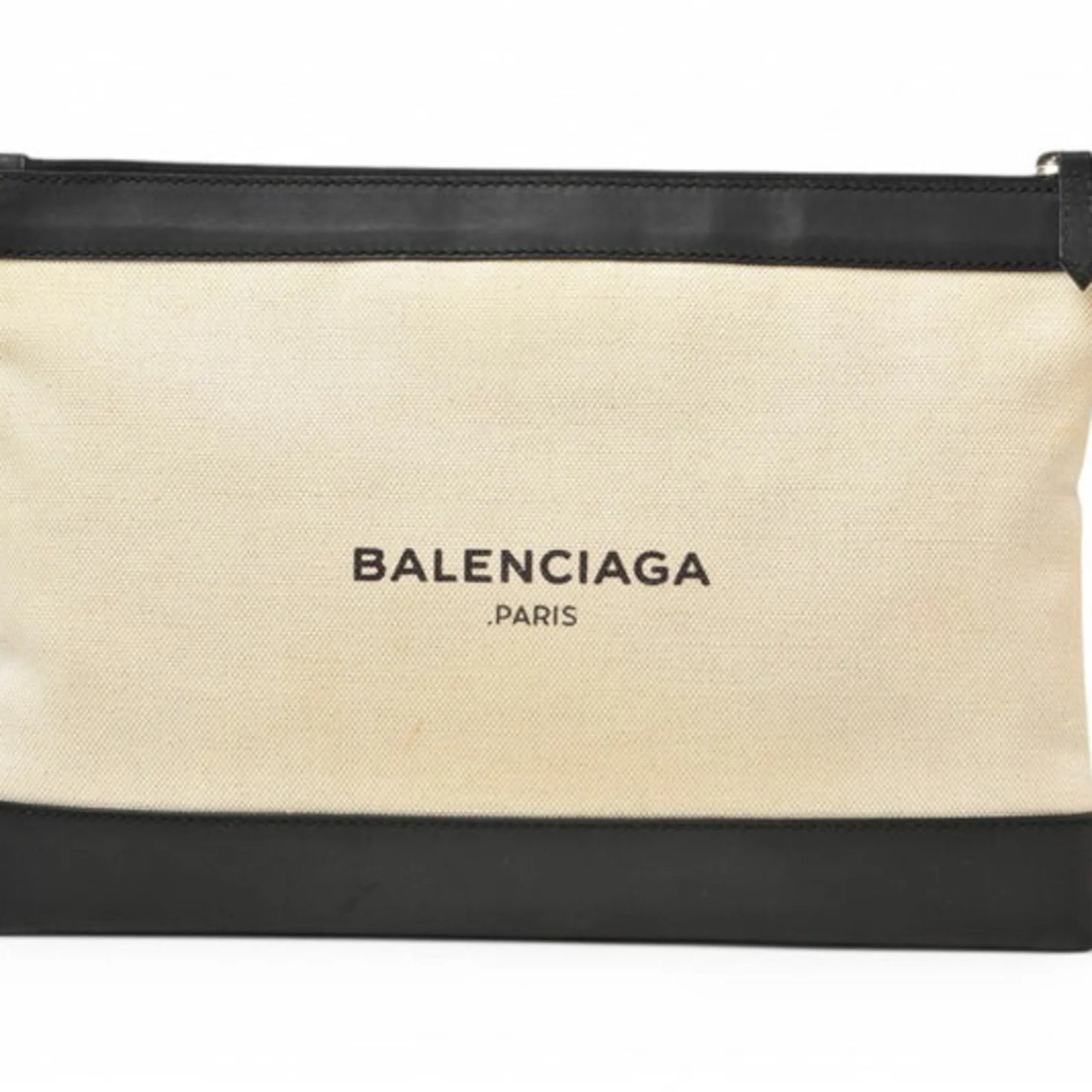 Balenciaga Canvas Clutch Bag Pouch (Pre-Owned)