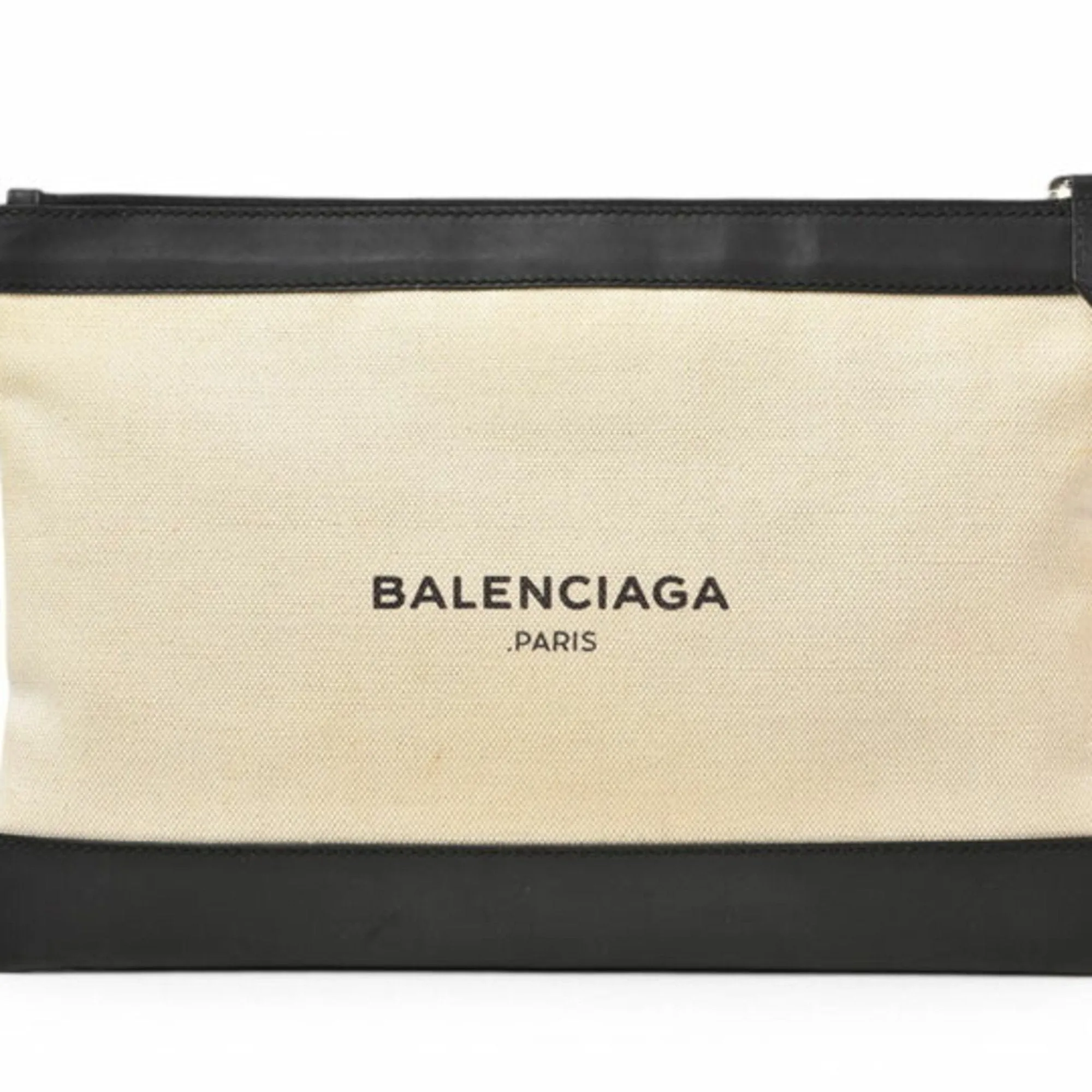 Balenciaga Canvas Clutch Bag Pouch (Pre-Owned)