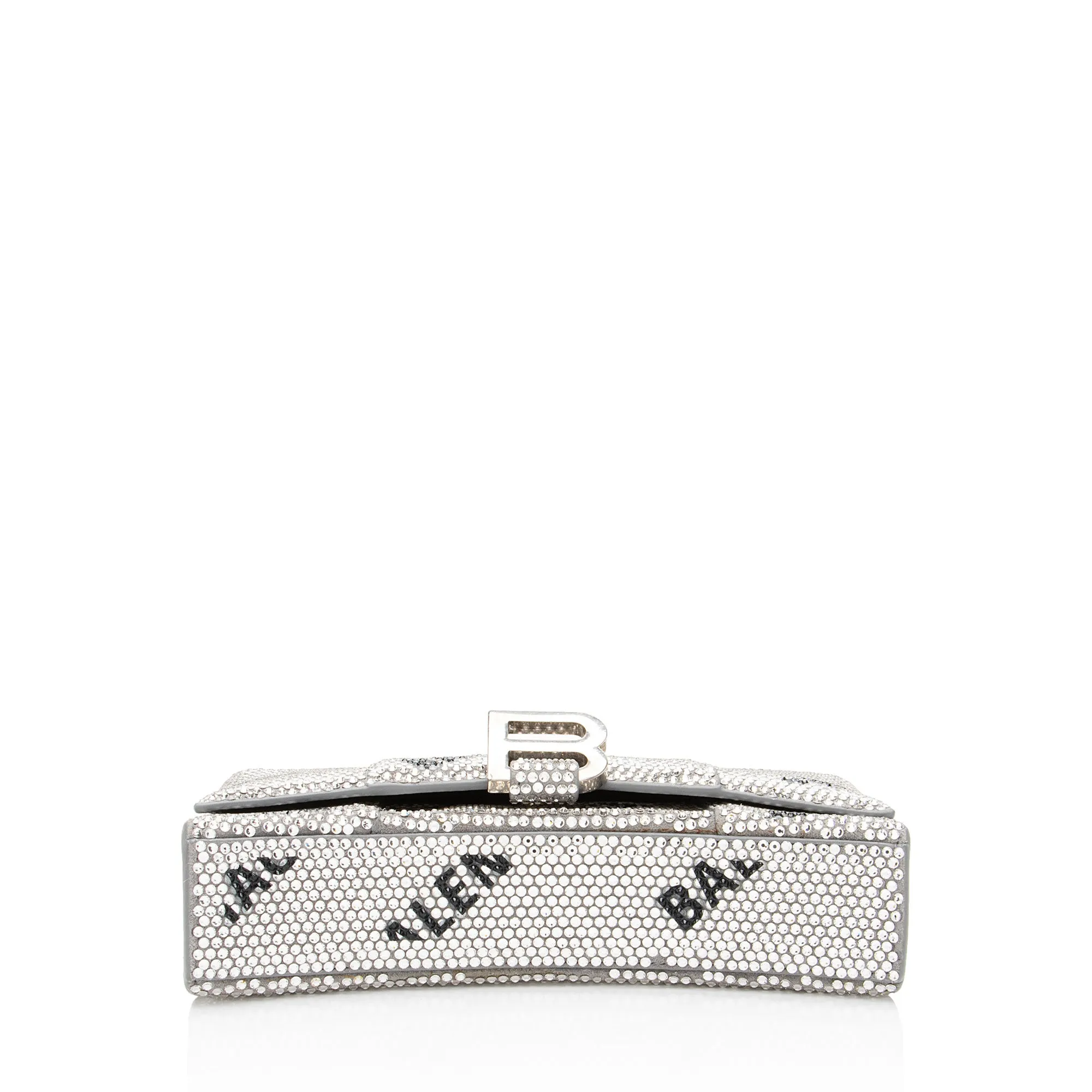 Balenciaga Crystal Logo Hourglass Chain Bag
