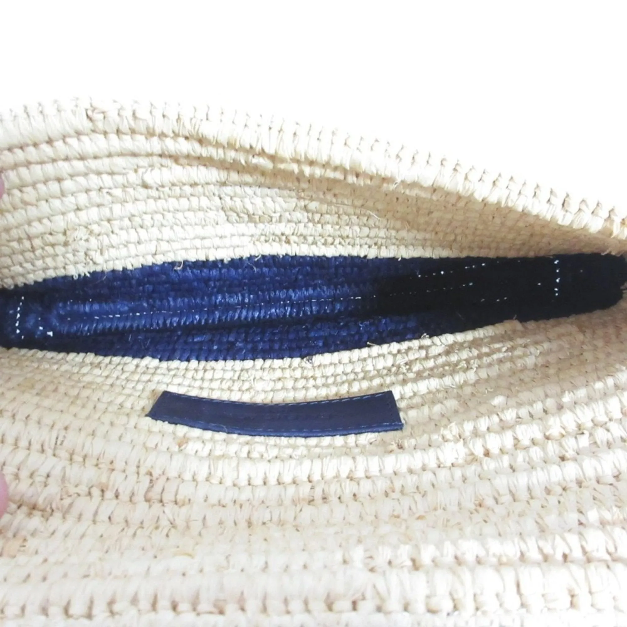 Balenciaga Navy Raffia Clutch Bag (Pre-Owned)