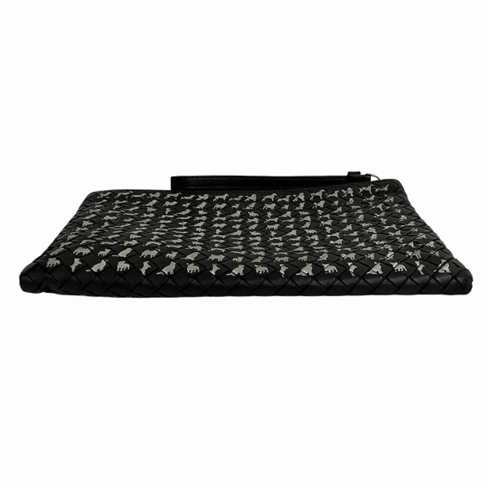 Bottega Veneta Intrecciato Leather Clutch Bag (Pre-Owned)