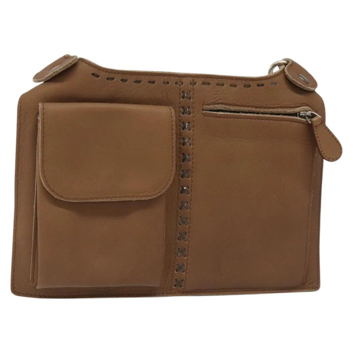 Bottega Veneta Leather Clutch Bag (Pre-Owned)