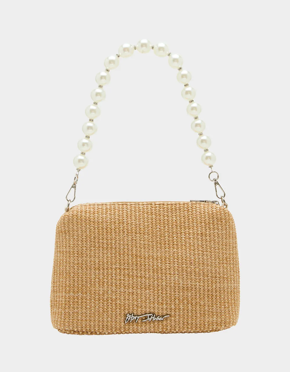 BOW STRAW TOP ZIP NATURAL