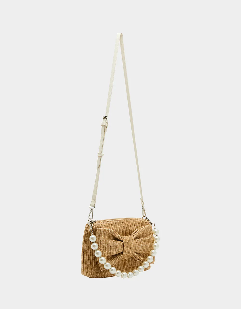 BOW STRAW TOP ZIP NATURAL