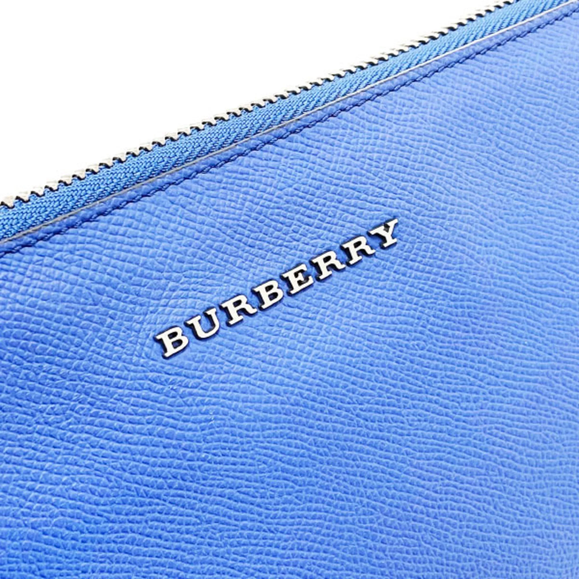 Burberry Burberrys  Leather Clutch Bag Document Case (Pre-Owned)