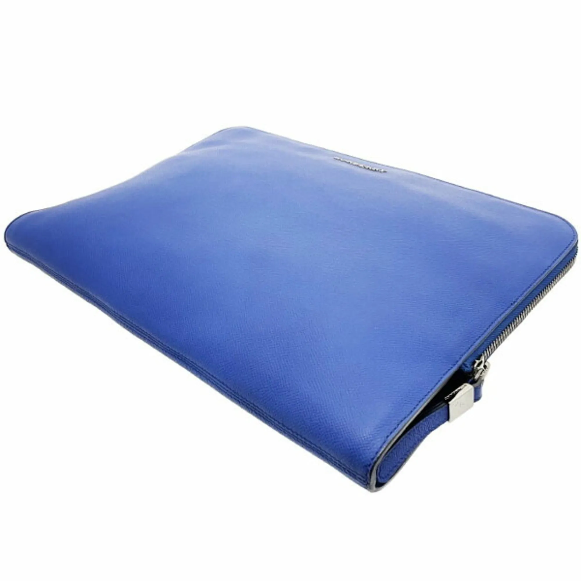 Burberry Burberrys  Leather Clutch Bag Document Case (Pre-Owned)