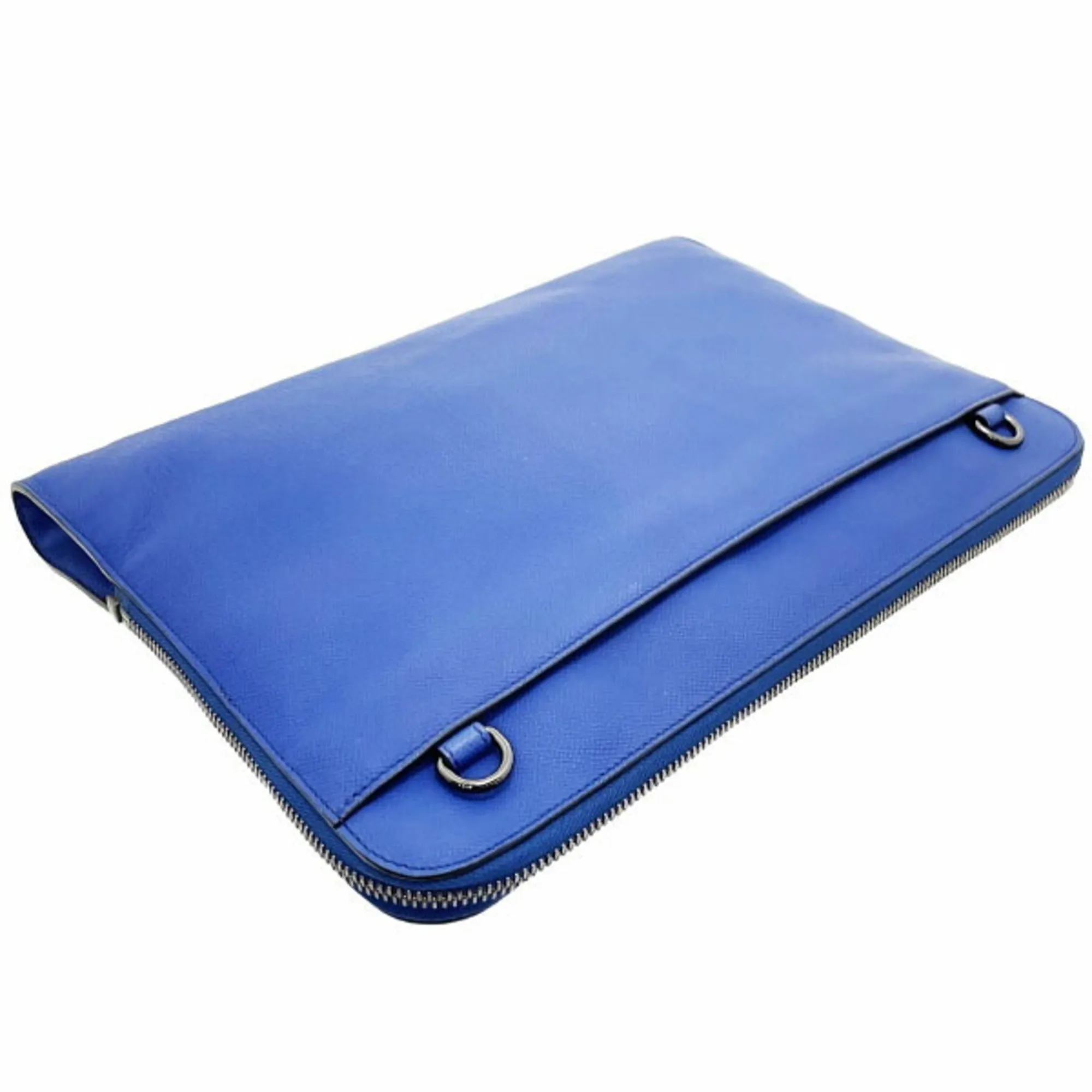 Burberry Burberrys  Leather Clutch Bag Document Case (Pre-Owned)