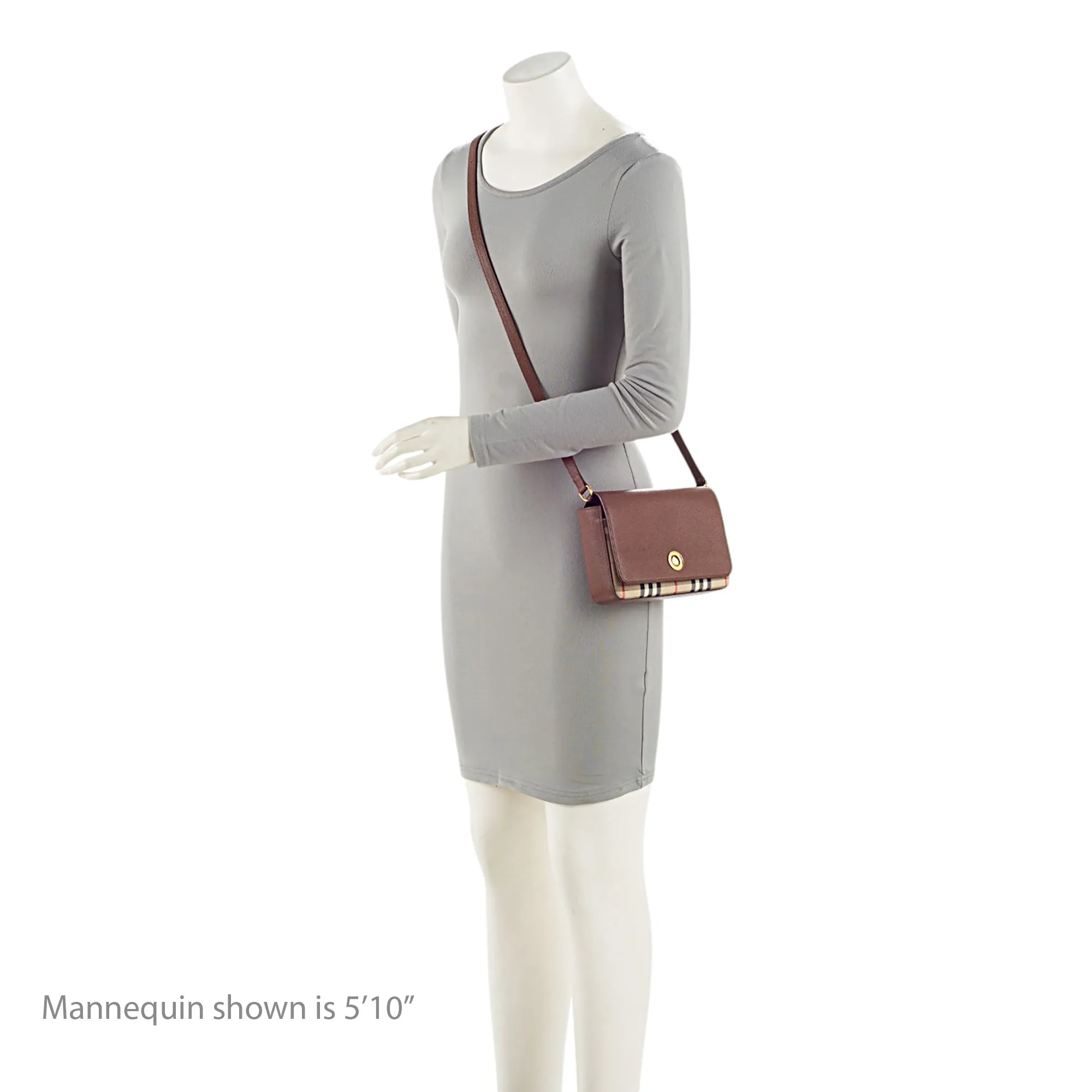 Burberry Calfskin Vintage Check Hampshire Crossbody