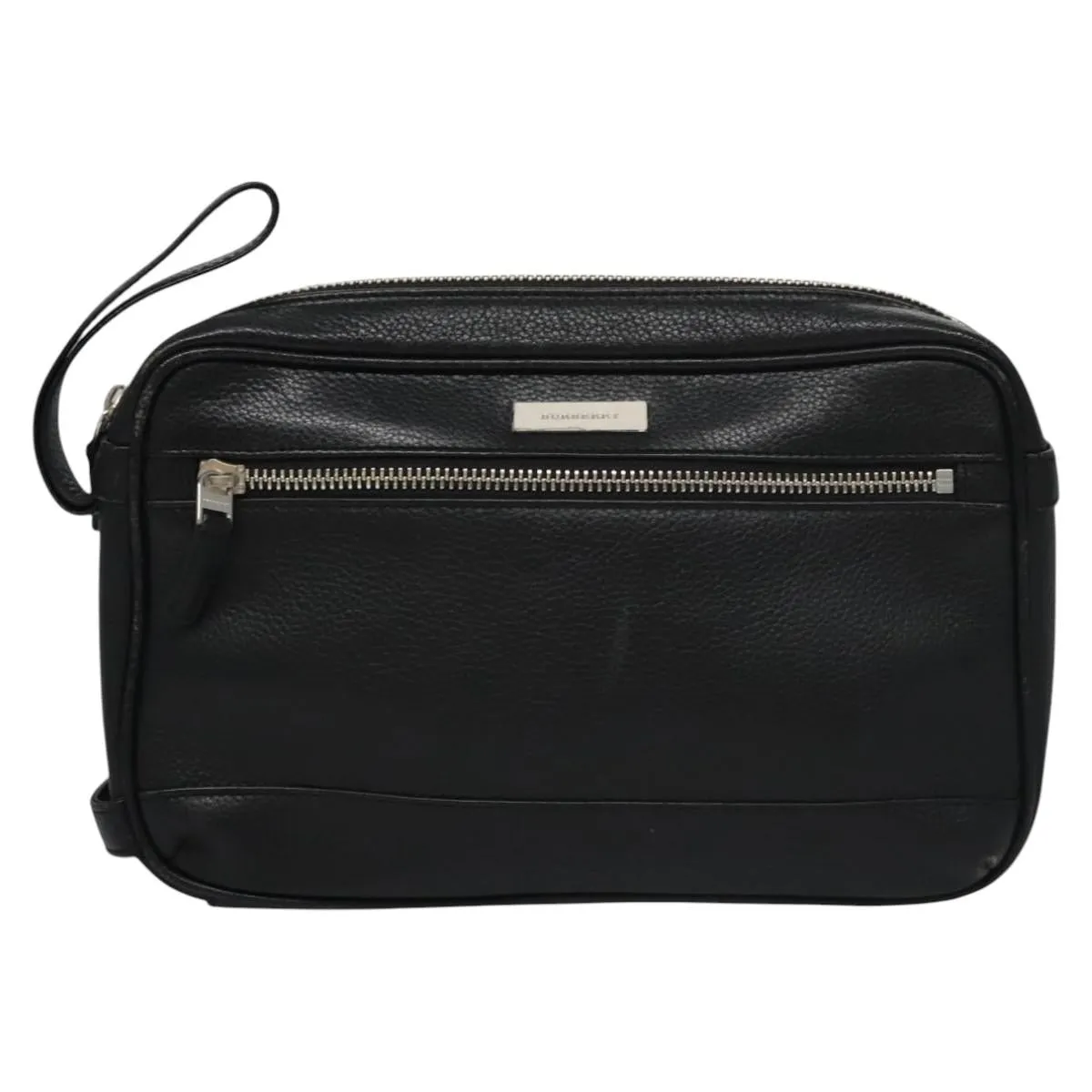 Burberry Leather Clutch Bag (Pre-Owned)
