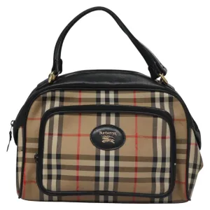 Burberry London Canvas Handbag (Pre-Owned)