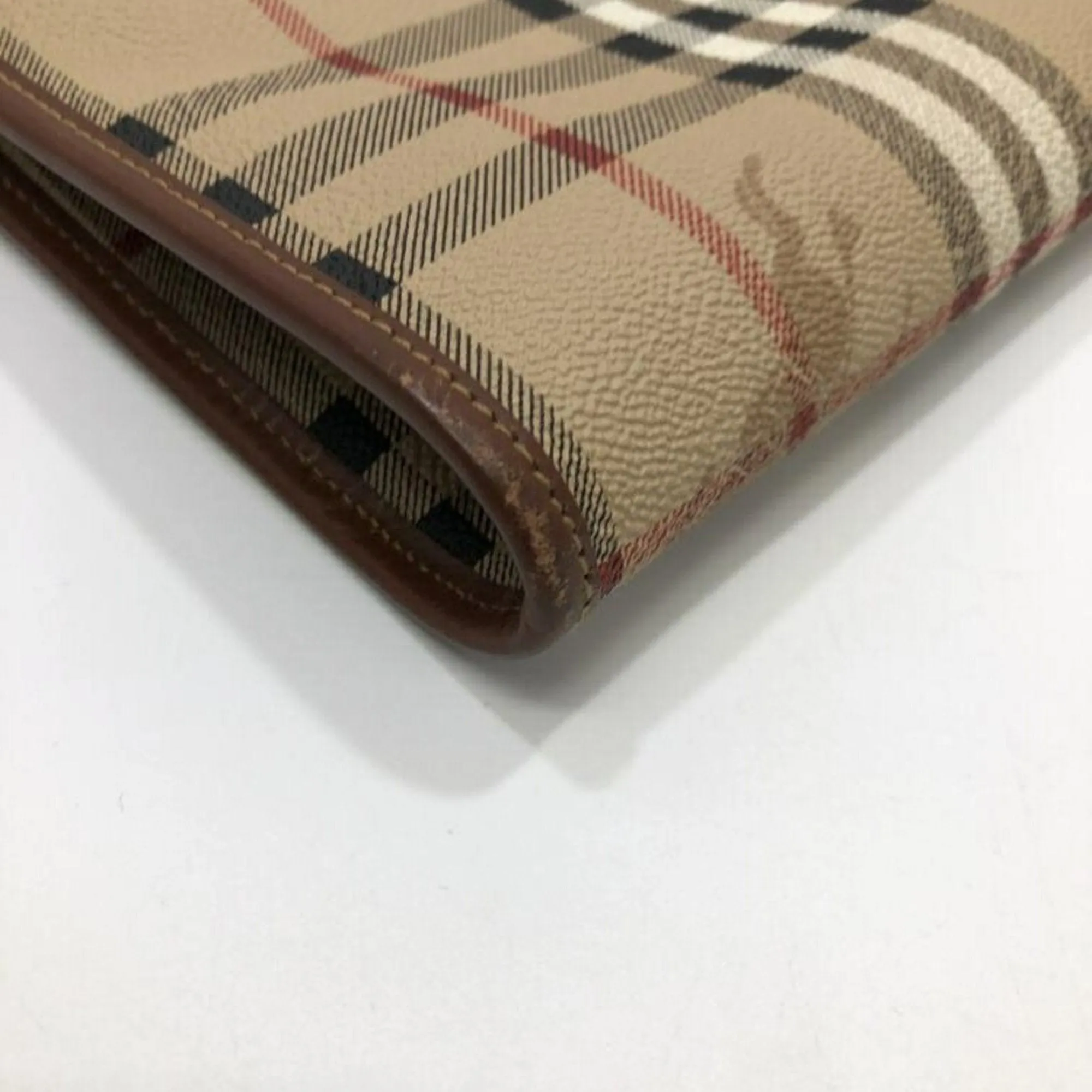 Burberry Nova Check Canvas Clutch Bag (Pre-Owned)