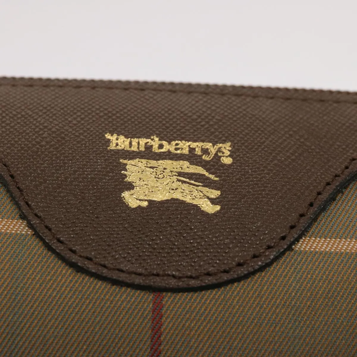 Burberry Nova Check  Canvas Clutch Bag (Pre-Owned)