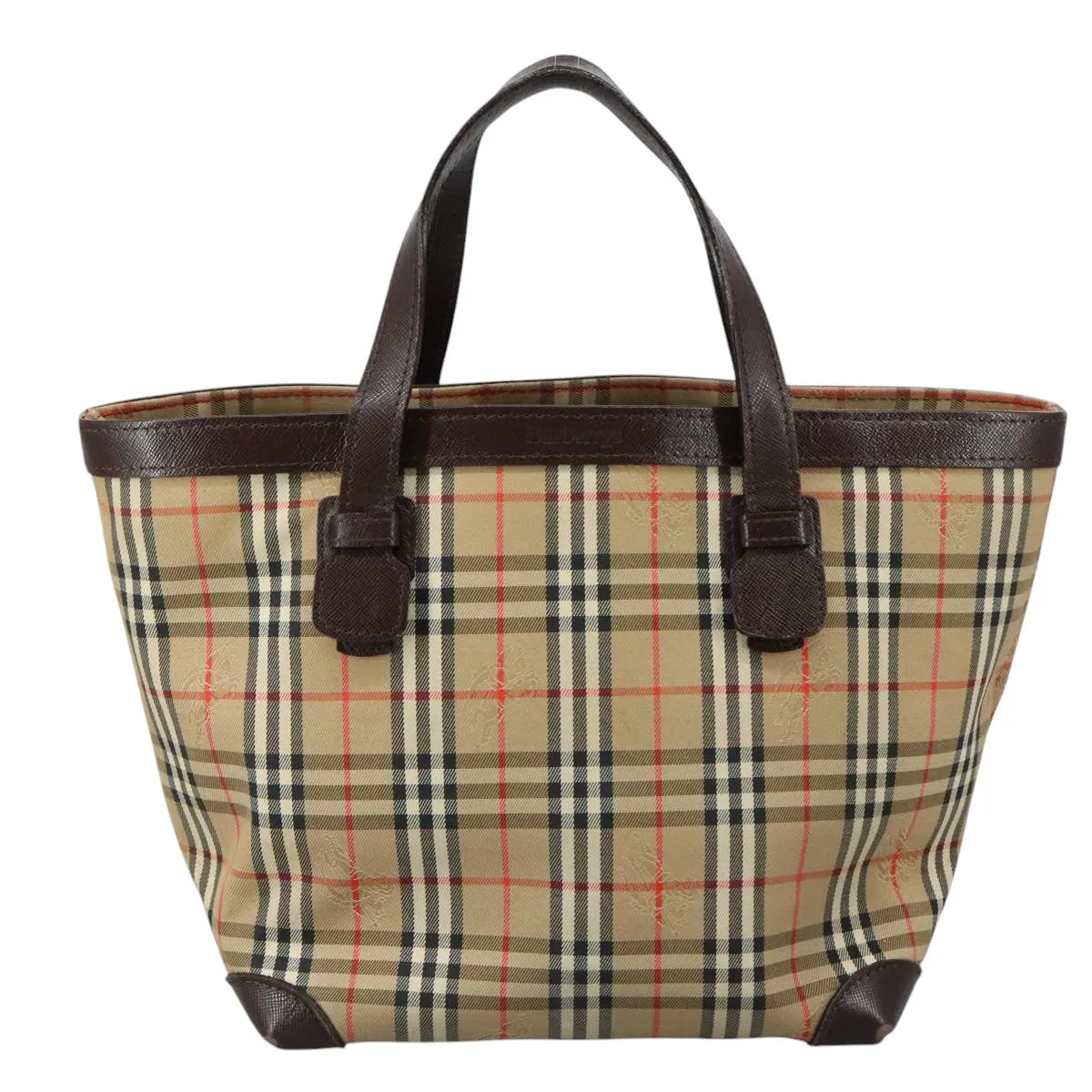 Burberry Nova Check Canvas Handbag (Pre-Owned)