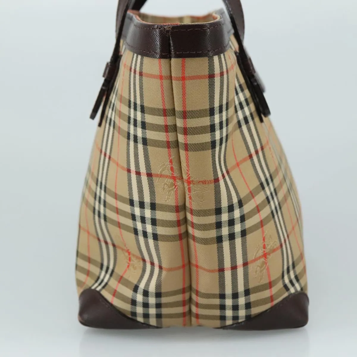 Burberry Nova Check Canvas Handbag (Pre-Owned)