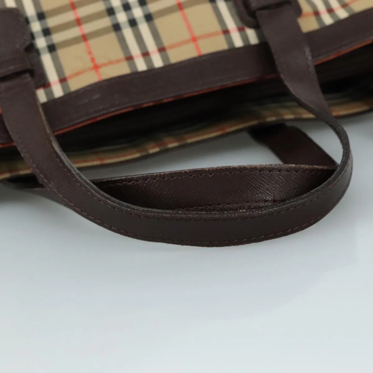 Burberry Nova Check Canvas Handbag (Pre-Owned)