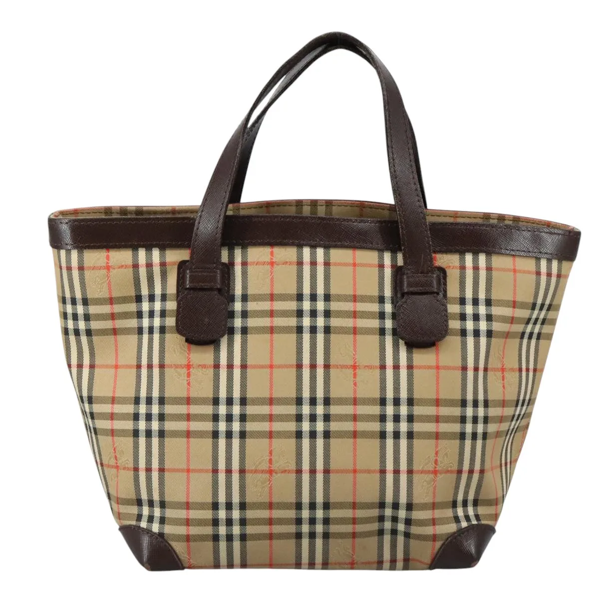 Burberry Nova Check Canvas Handbag (Pre-Owned)