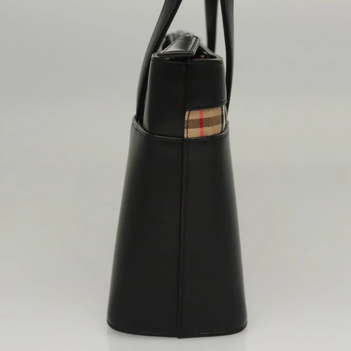 Burberry Nova Check Leather Handbag (Pre-Owned)
