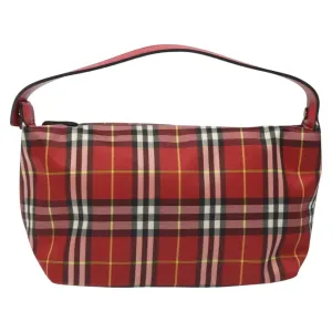 Burberry Nova Check Synthetic Handbag (Pre-Owned)