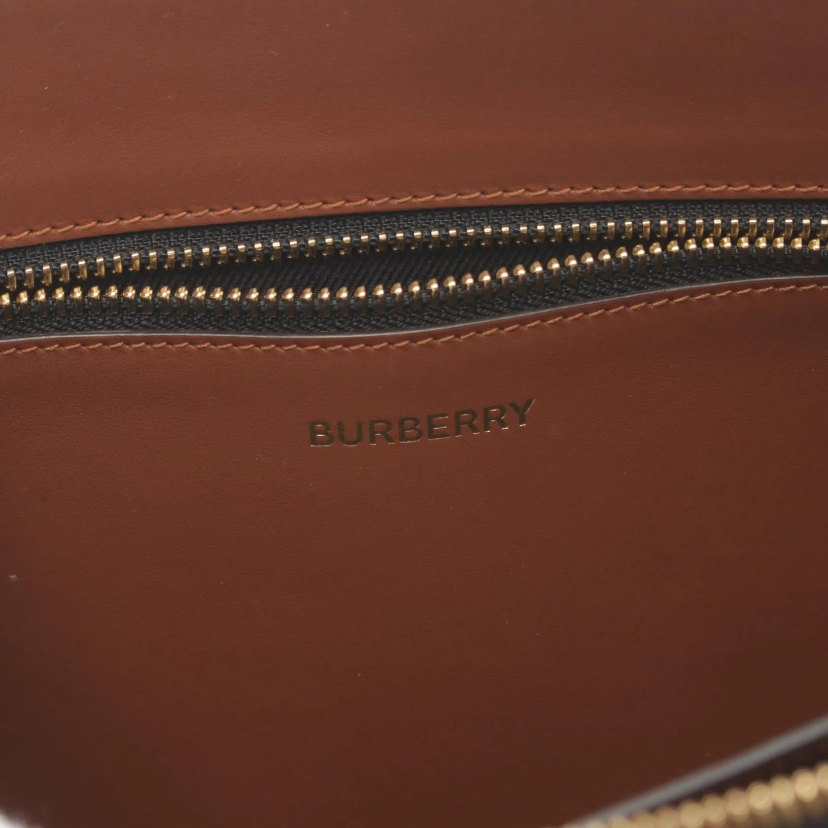 Burberry TB Monogram Clutch Bag PVC Leather