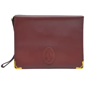 Cartier  Color Leather Clutch Bag (Pre-Owned)