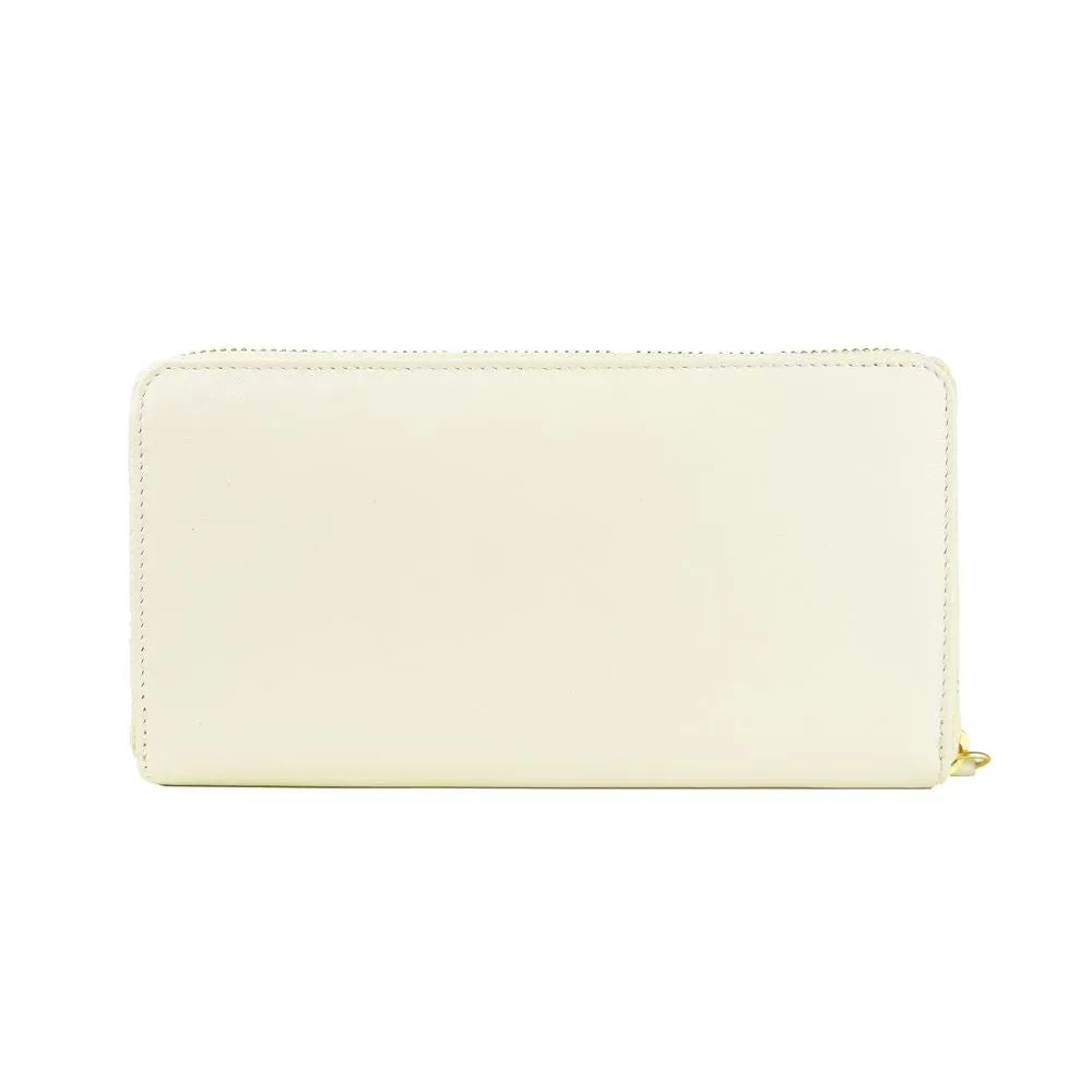 Cavalli Class White Calfskin Women Wallet