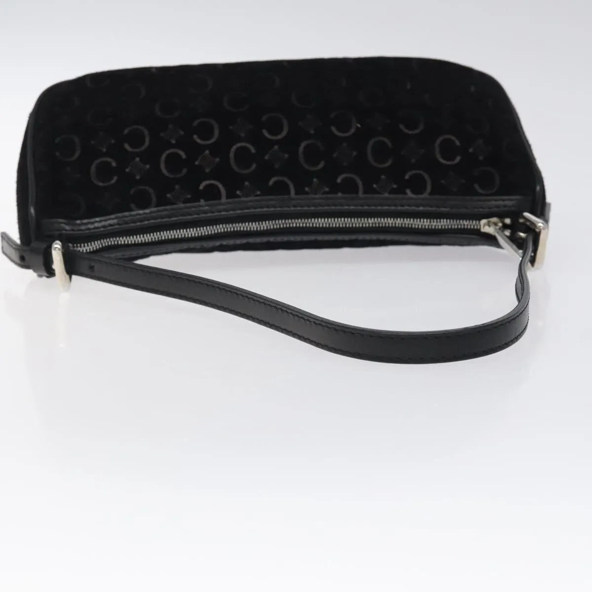 Celine C Suede Clutch Bag (Pre-Owned)