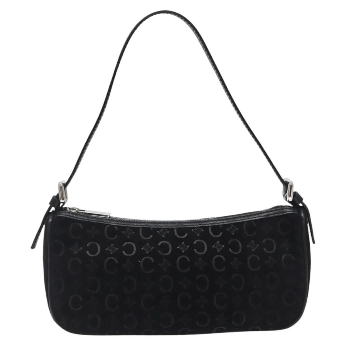 Celine C Suede Clutch Bag (Pre-Owned)