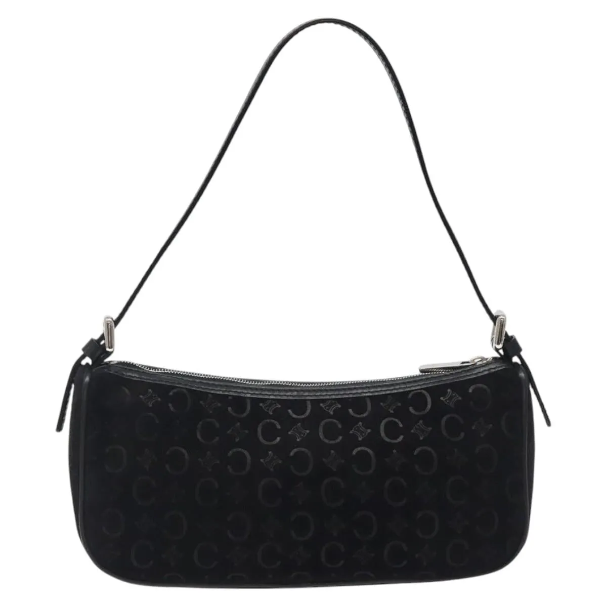 Celine C Suede Clutch Bag (Pre-Owned)