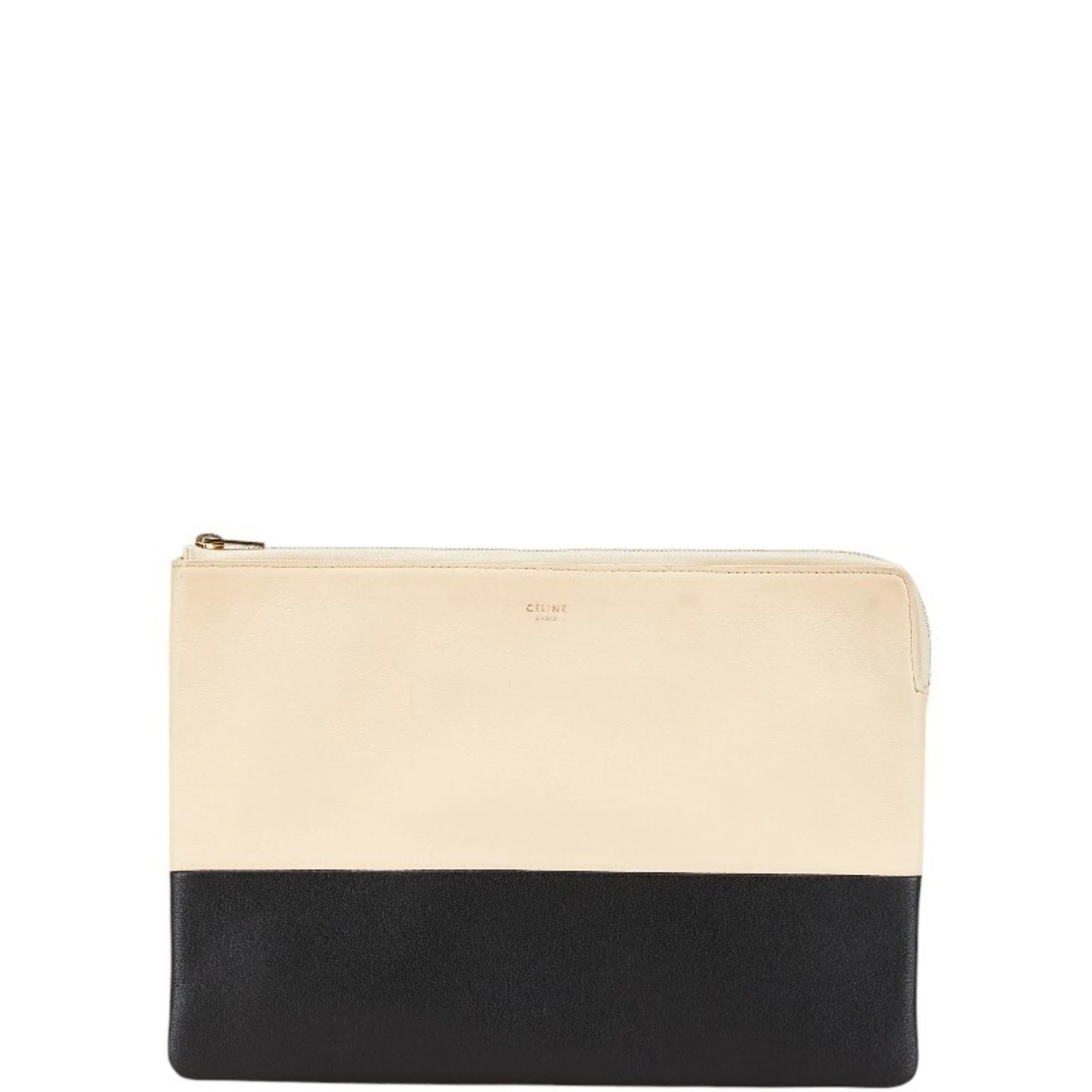 Celine  Leather Clutch Bag (Pre-Owned)