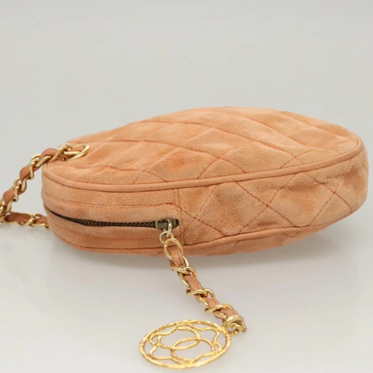 Chanel Coco Mark Suede Clutch Bag (Pre-Owned)