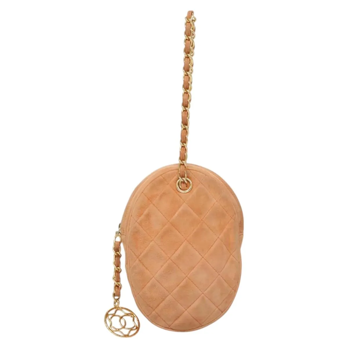 Chanel Coco Mark Suede Clutch Bag (Pre-Owned)