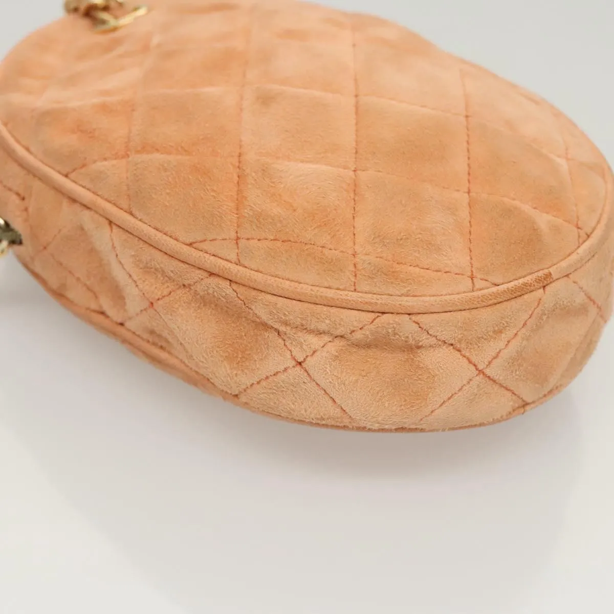 Chanel Coco Mark Suede Clutch Bag (Pre-Owned)
