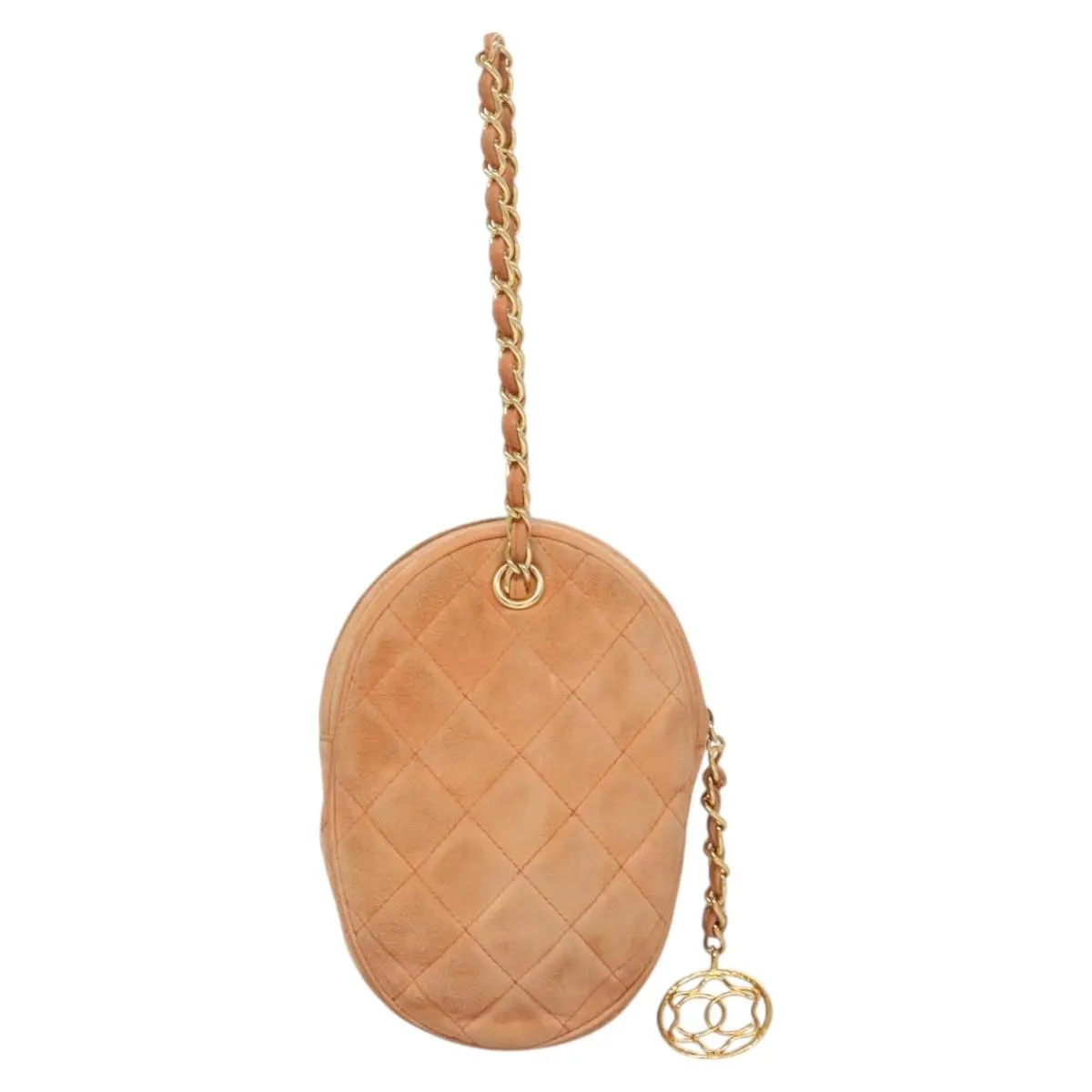 Chanel Coco Mark Suede Clutch Bag (Pre-Owned)