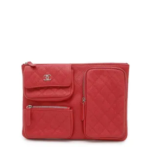 Chanel Grained Calfskin Clutch Bag Pouch (Pre-Owned)