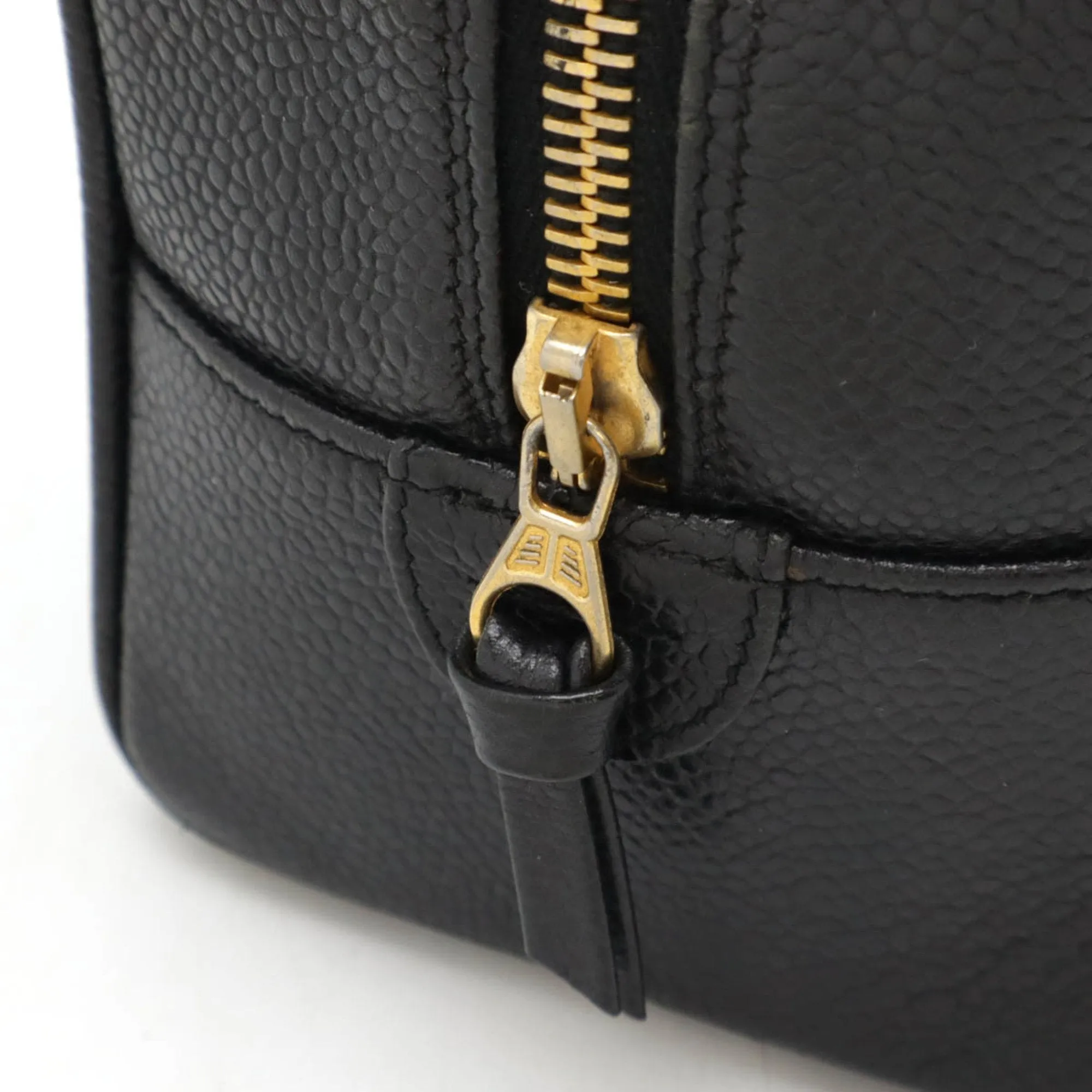 Chanel Grained Calfskin Clutch Bag Pouch (Pre-Owned)