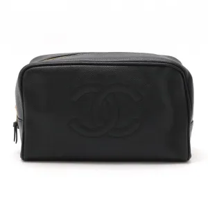 Chanel Grained Calfskin Clutch Bag Pouch (Pre-Owned)