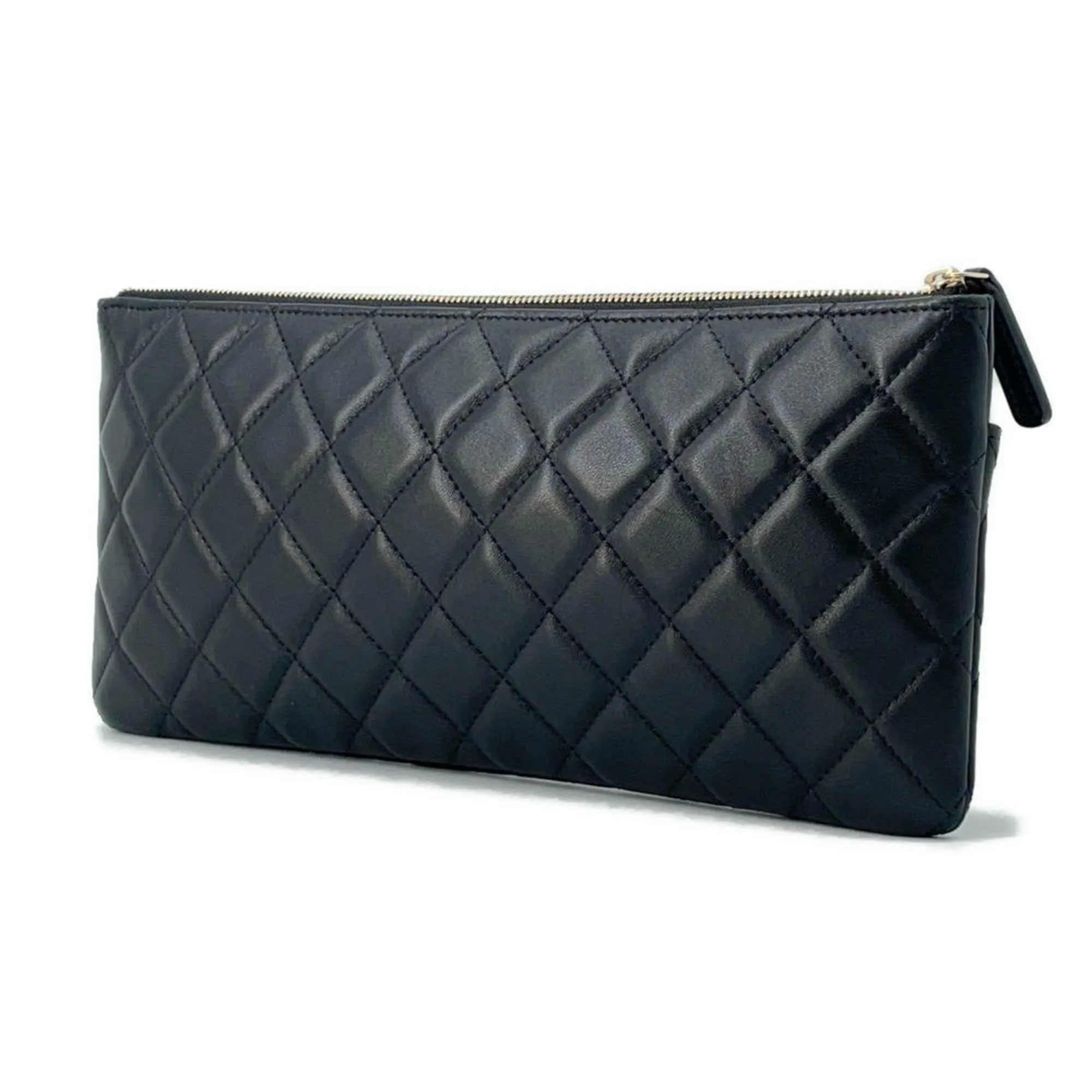 Chanel Leather Clutch Bag (Pre-Owned)