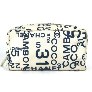Chanel Navy Canvas Clutch Bag (Pre-Owned)