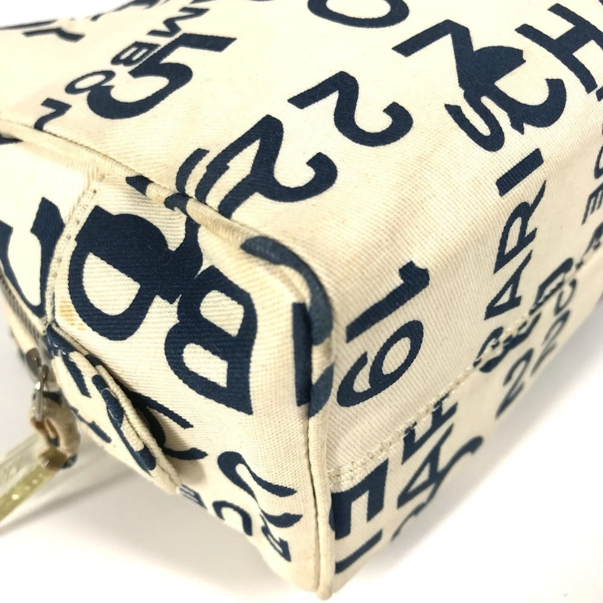 Chanel Navy Canvas Clutch Bag (Pre-Owned)