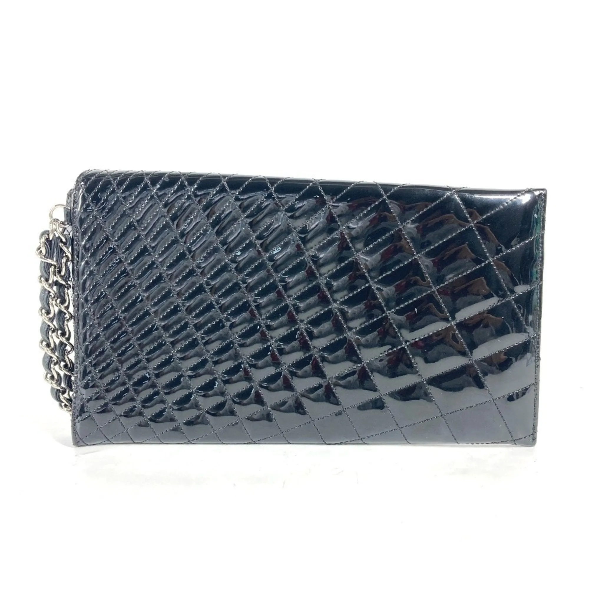 Chanel Patent Leather Clutch Bag Pouch (Pre-Owned)