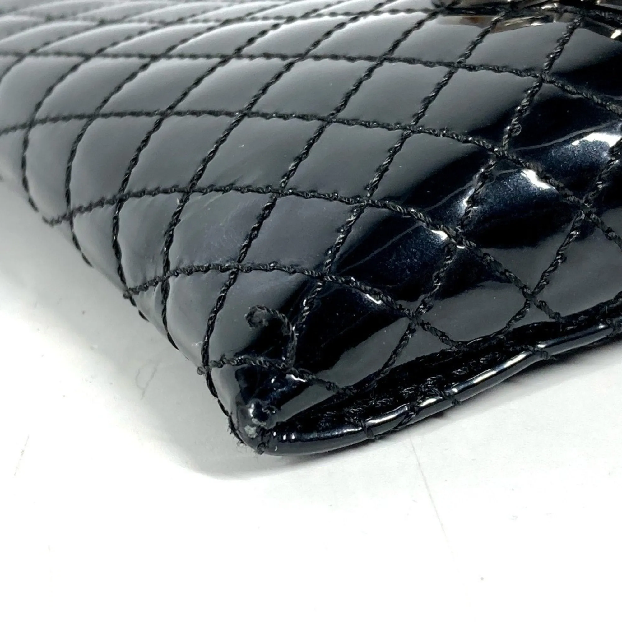 Chanel Patent Leather Clutch Bag Pouch (Pre-Owned)