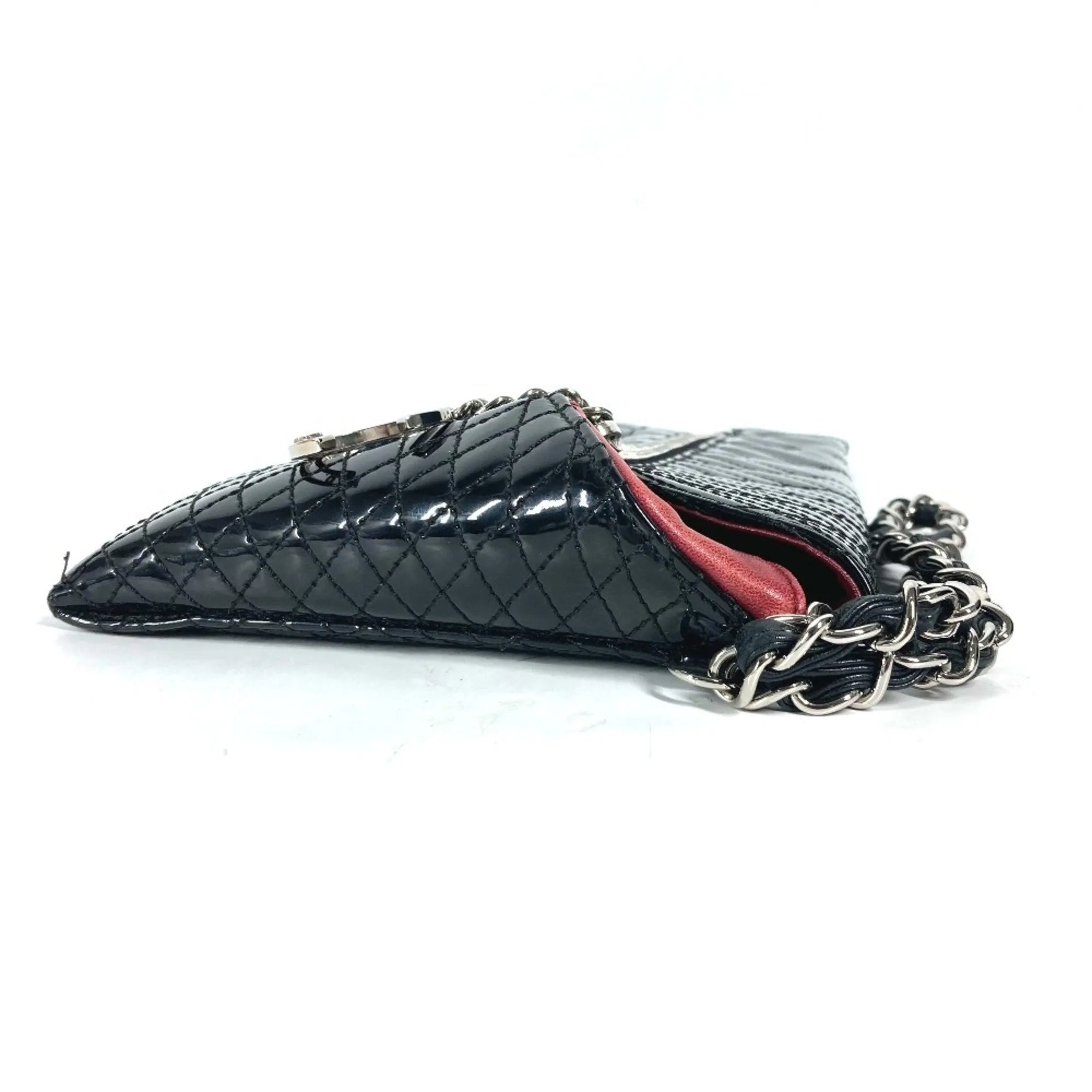Chanel Patent Leather Clutch Bag Pouch (Pre-Owned)