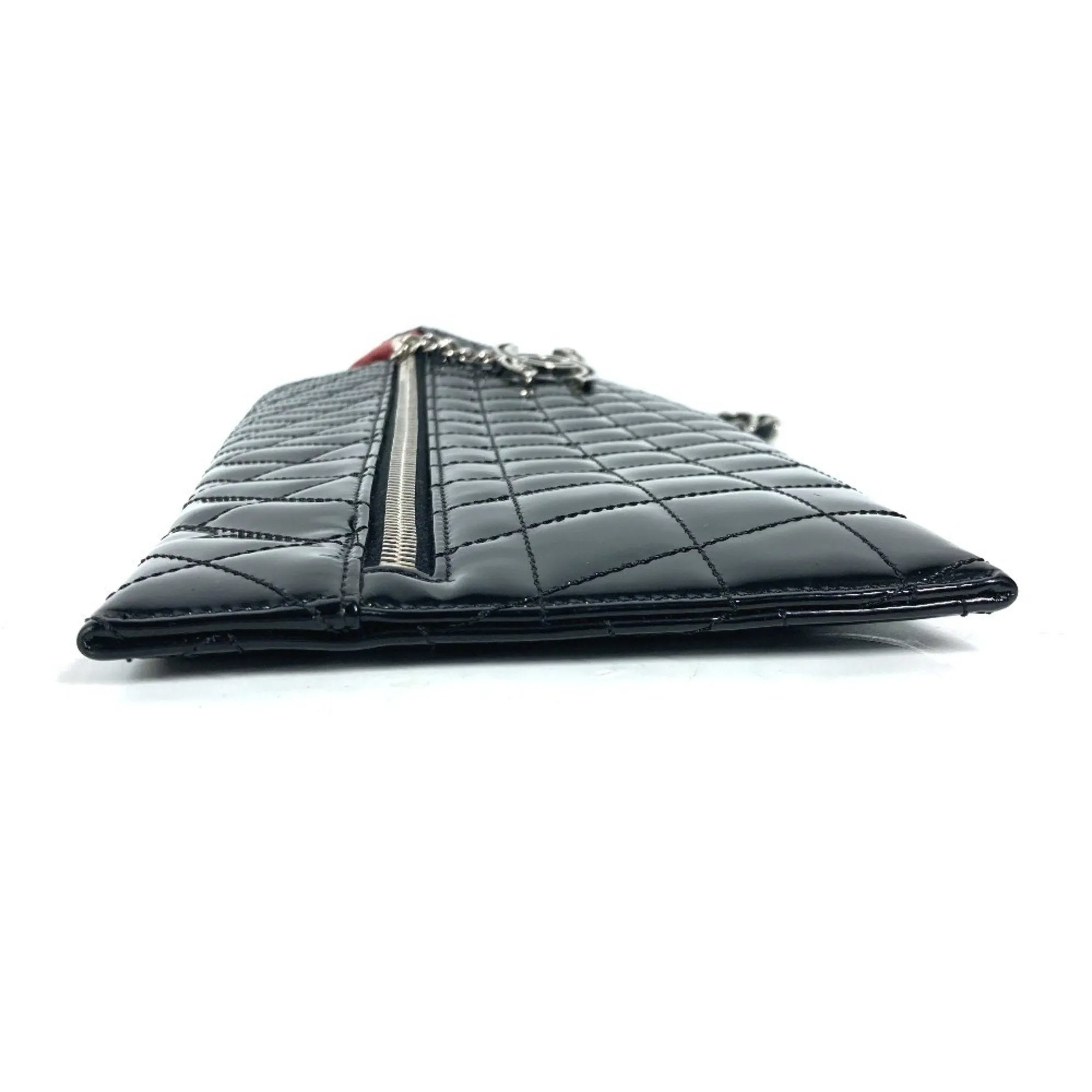Chanel Patent Leather Clutch Bag Pouch (Pre-Owned)
