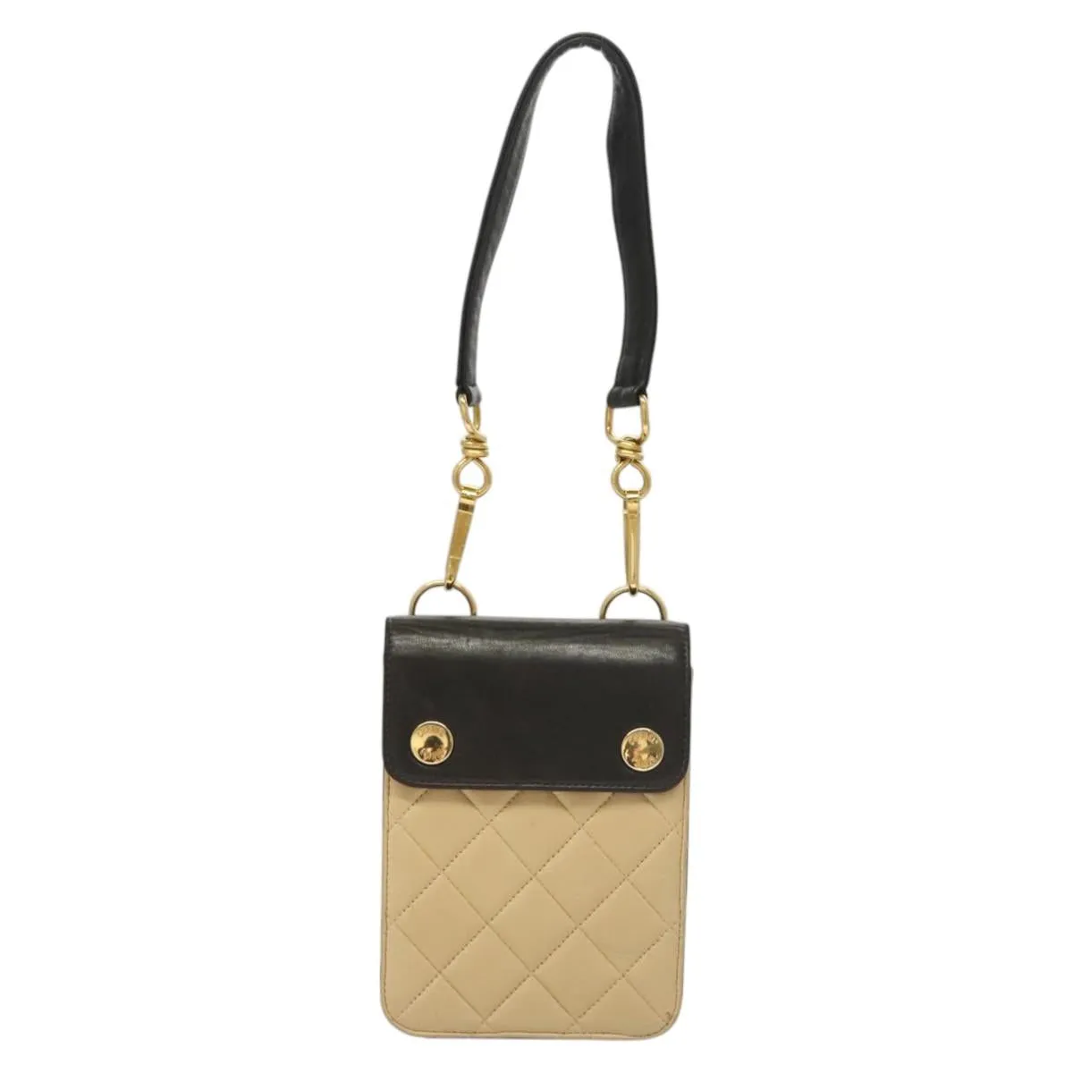Chanel Phone Case Leather Clutch Bag (Pre-Owned)