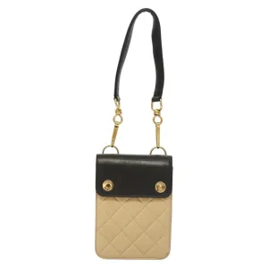 Chanel Phone Case Leather Clutch Bag (Pre-Owned)