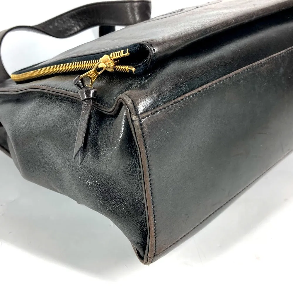 CHANEL Shoulder Bag lambskin black vintage CC COCO Mark logo