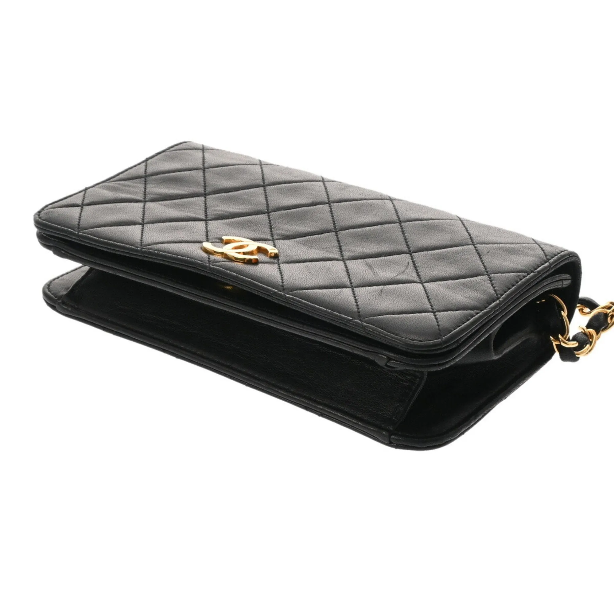 Chanel Wallet On Chain Leather Clutch Bag (Pre-Owned)